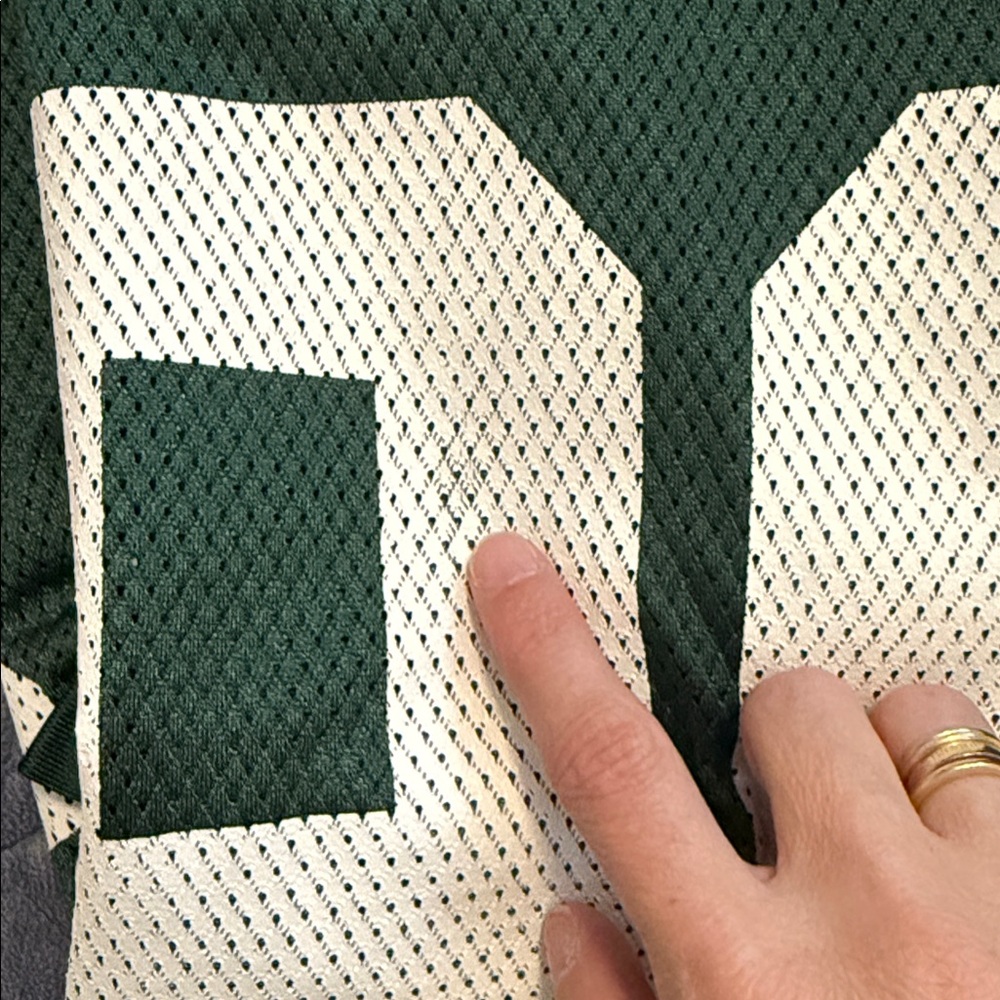 NY JETS NFL Reebok Green and White Football Jersey #99 - Picture 4 of 4